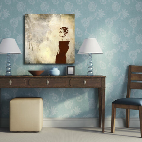 Quadro moderno arte "AUDREY HEPBURN VINTAGE" - Stampa su tela
