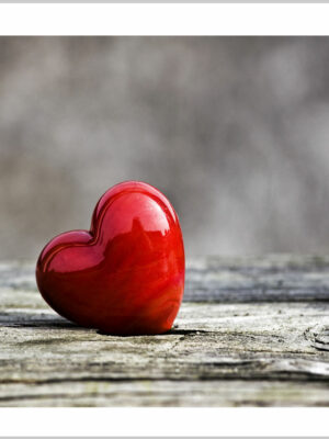 Stampa su tela - cuore rosso