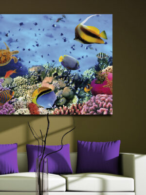 Quadro moderno pesci "FONDALE MARINO"