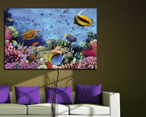 Quadro moderno pesci "FONDALE MARINO"