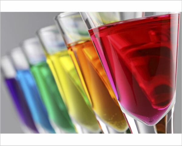 Quadro moderno bar "FRESCO COCKTAIL DI COLORI"- Stampa su tela