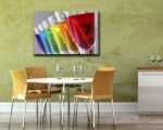 Quadro moderno bar "FRESCO COCKTAIL DI COLORI"- Stampa su tela