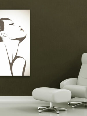 Quadro moderno arte "VISO DI DONNA" - Stampa su tela