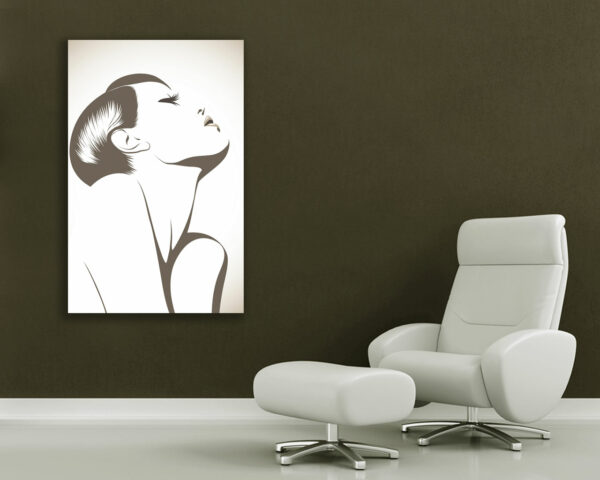 Quadro moderno arte "VISO DI DONNA" - Stampa su tela