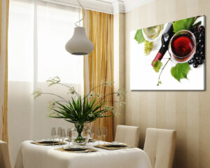 Quadro moderno cibo "AMABILI ASSAGGI DI VINI"