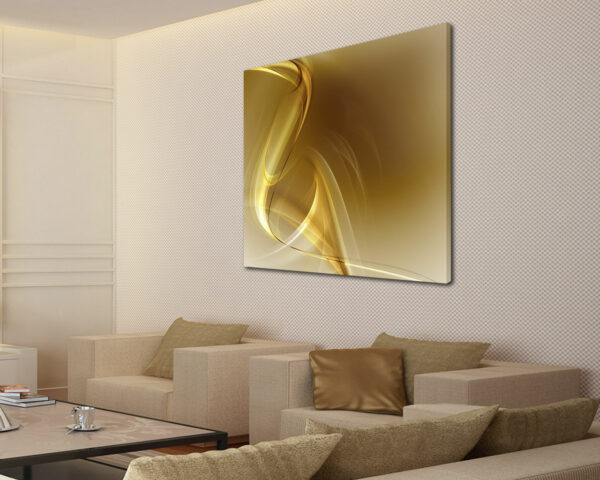 Quadro moderno arte "ASTRATTO GIALLO" - Stampa su tela