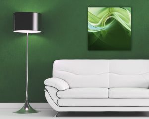 Stampa su tela- astratto verde