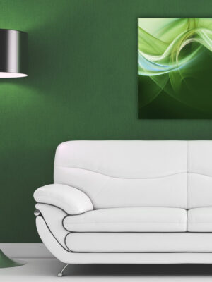 Quadro moderno arte "ASTRATTO VERDE" - Stampa su tela