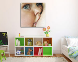 Quadro moderno bambini "TENERA PUREZZA" - Stampa su tela