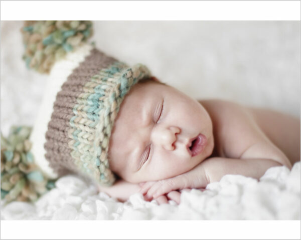 Quadro moderno bambini "DOLCI SOGNI DI NEONATO" - Stampa su tela