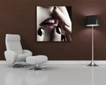 Quadro moderno donna "LABBRA SENSUALI"