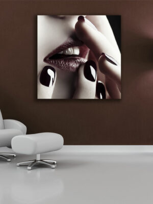 Quadro moderno donna "LABBRA SENSUALI"