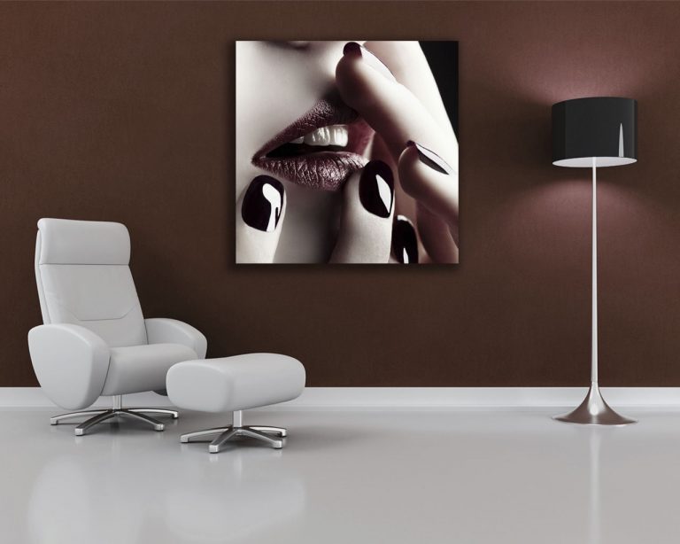 Quadro moderno donna "LABBRA SENSUALI"