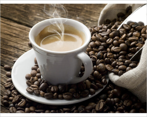 Quadro moderno caffè "ESPRESSO CON CHICCHI"