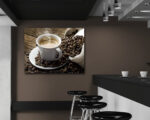Quadro moderno caffè "ESPRESSO CON CHICCHI"