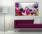 Quadro moderno fiori "VARIOPINTI TULIPANI" - Stampa su tela