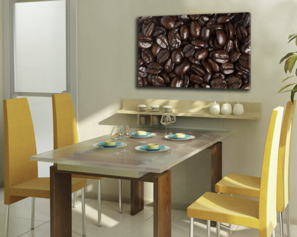 Quadro moderno bar "CHICCHI DI CAFFE' NERO" - Stampa su tela