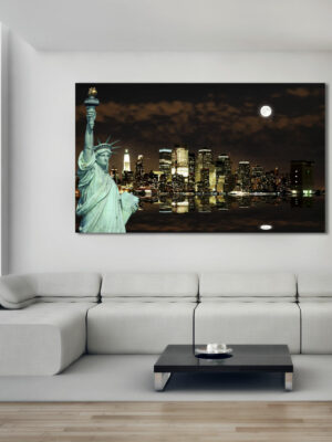 Quadro moderno New York "AL CHIARO DI LUNA" - Stampa su tela