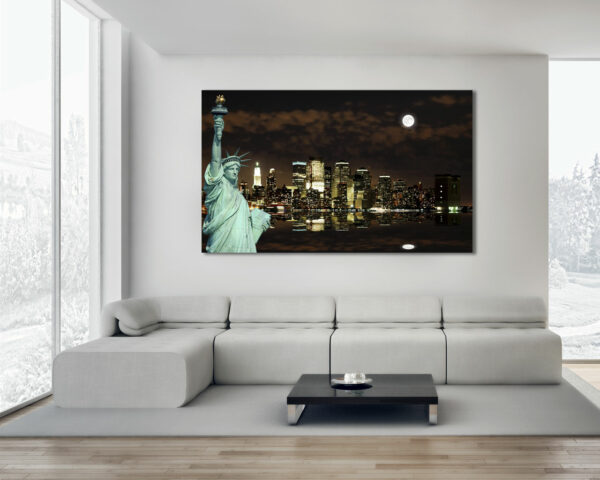 Quadro moderno New York "AL CHIARO DI LUNA" - Stampa su tela