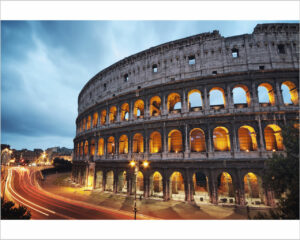 colosseo di sera