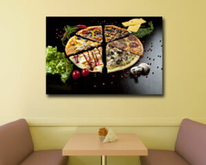 Quadro moderno pizza "TRADIZIONE ITALIANA" - Stampa su tela