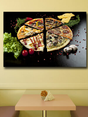 Quadro moderno pizza "TRADIZIONE ITALIANA" - Stampa su tela