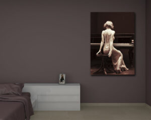 Quadro moderno bellezza donna "FASCINO DI ALTRI TEMPI"