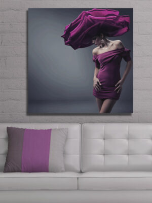 Quadro moderno bellezza "RAGAZZA IN FIORE"