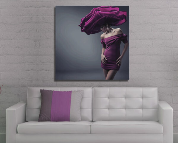 Quadro moderno bellezza "RAGAZZA IN FIORE"