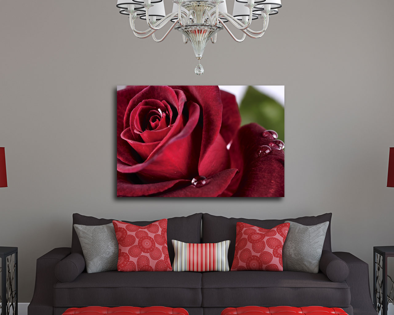 Decorazione adesiva porte fiori “DELICATE ROSE ROSA” - Interni & Decori