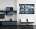 Quadro moderno New York "RIFLESSO DI GRATTACIELI" - Stampa su tela