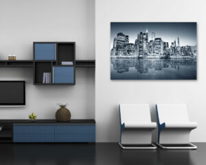 Quadro moderno New York "RIFLESSO DI GRATTACIELI" - Stampa su tela