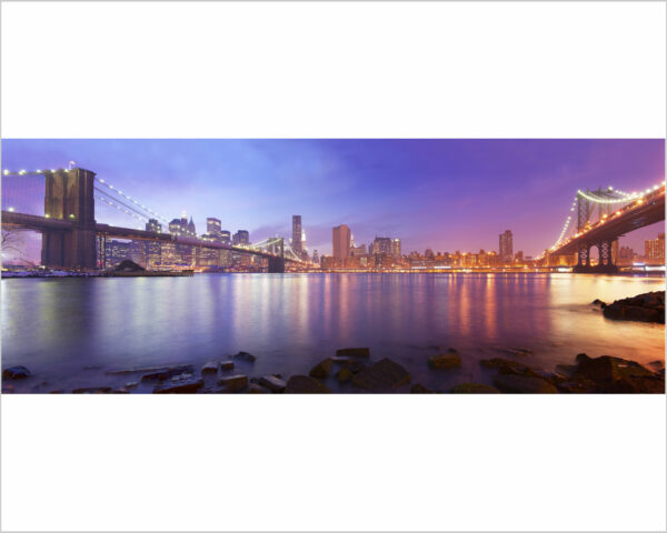 Quadro moderno New York "PONTI SUL FIUME HUDSON"