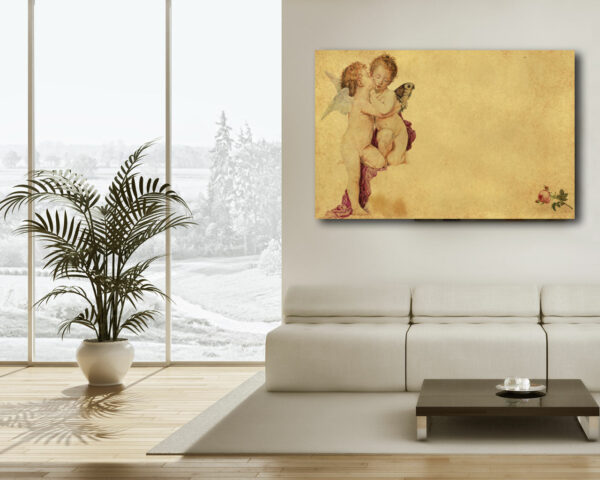 Quadro moderno arte "AMORE E PSICHE, BAMBINI" - Stampa su tela
