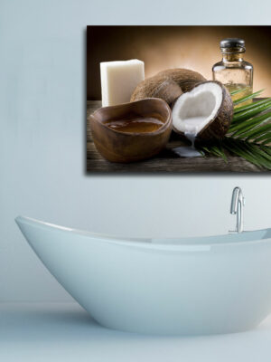 Quadro moderno benessere "LATTE DI COCCO" - Stampa su tela
