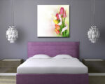 Quadro moderno fiori "FASCIO DI DELICATI TULIPANI"