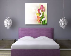 Stampa su tela - fascio di tulipani