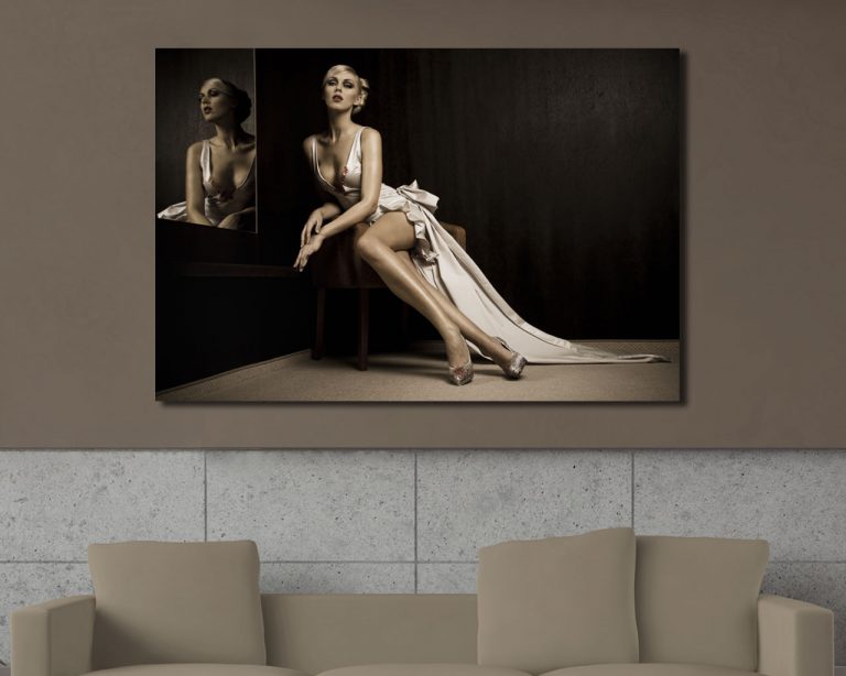 Quadro moderno bellezza "RIFLESSO DI DONNA"