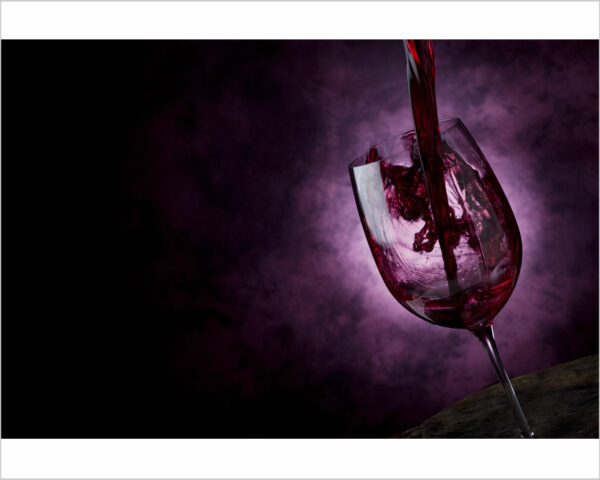 Quadro moderno "BICCHIERE DI VINO ROSSO"