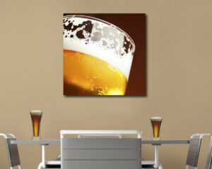 Quadro moderno bar "FINE SCHIUMA DI BIRRA" - Stampa su tela