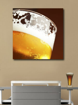 Quadro moderno bar "FINE SCHIUMA DI BIRRA" - Stampa su tela