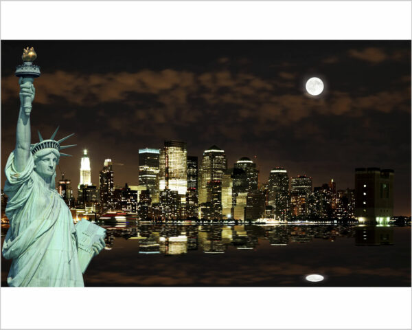 Quadro moderno New York "AL CHIARO DI LUNA" - Stampa su tela