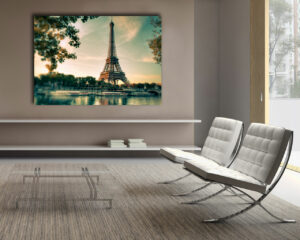 Quadro moderno Parigi "SOTTO LA TORRE EIFFEL"- Stampa su tela