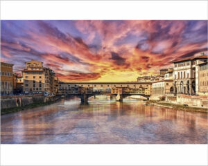 tramonto su firenze