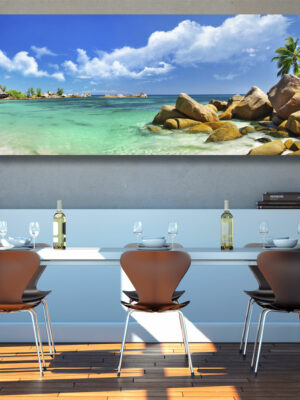 Quadro moderno natura mare "PARADISO TROPICALE" - Stampa su tela