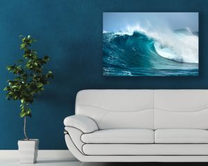 stampa su tela-primo piano di un'onda