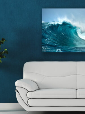 Quadro moderno mare "SULLA CRESTA DI UN'ONDA" - Stampa su tela