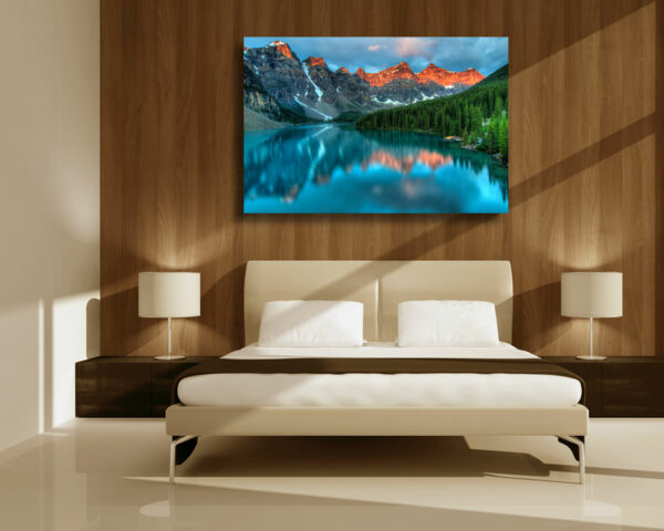 Quadro moderno natura "PAESAGGIO LACUSTRE" - Stampa su tela