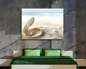 Quadro moderno natura mare "PERLA PREZIOSA" - Stampa su tela