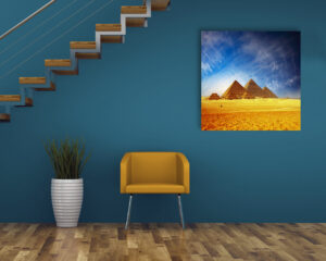 Quadro moderno "PIRAMIDI NEL DESERTO" - Stampa su tela